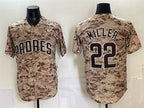 San Diego Padres #22 Mason Miller Tan JEROMEN Camo Cool Base Stitched Jersey