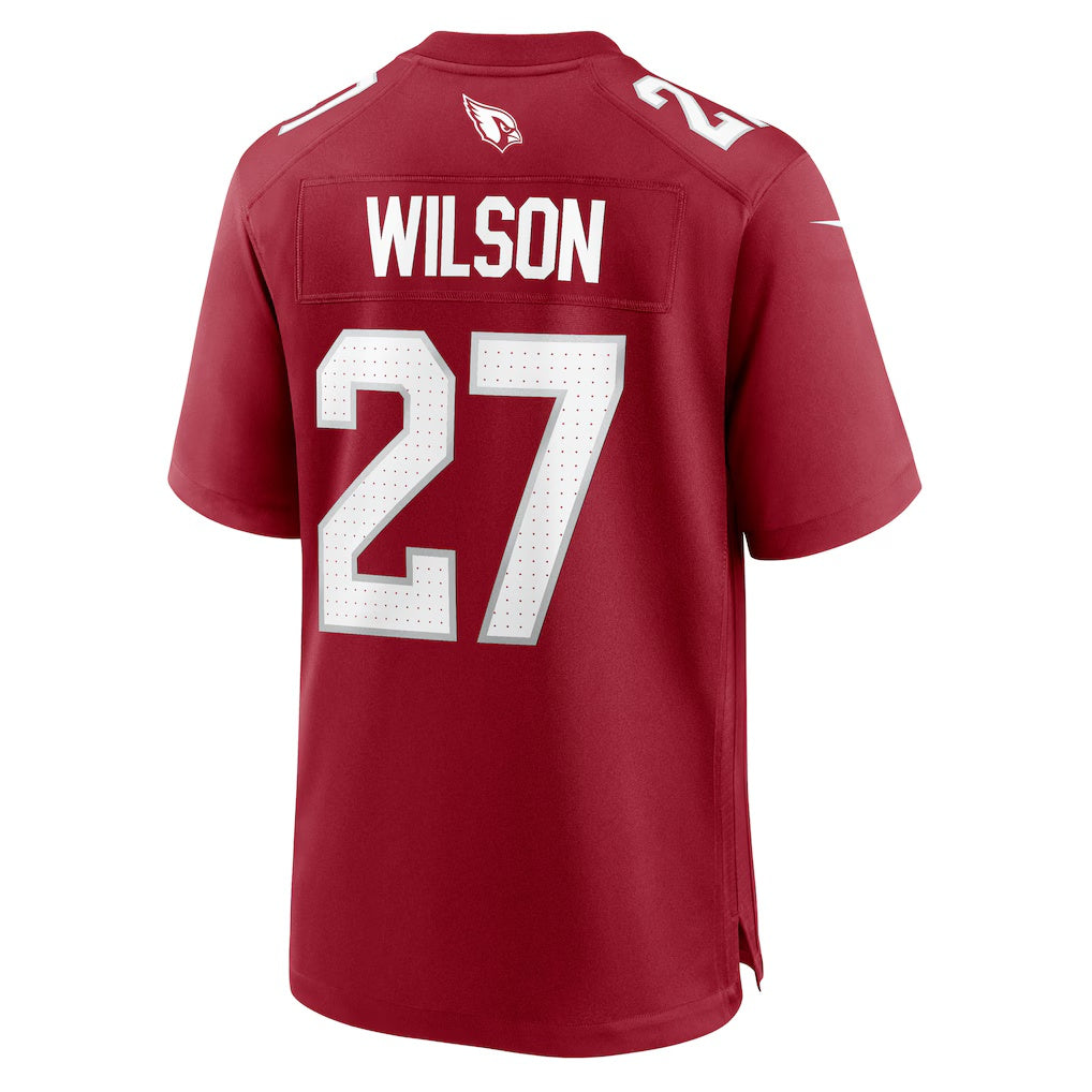A.Cardinals #27 Divaad Wilson Cardinal JEROMEN Team Game Jersey