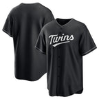 Minnesota Twins Blank Black JEROMEN Lights Out Limited Stitched Jersey