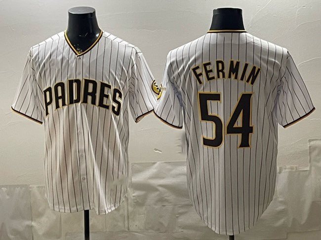 San Diego Padres #54 Freddy Fermin White JEROMEN Cool Base Stitched Jersey