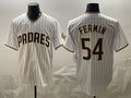 San Diego Padres #54 Freddy Fermin White JEROMEN Cool Base Stitched Jersey