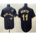 Toronto Blue Jays #11 Bo Bichette Black Gold JEROMEN 2025 American League Champions Limited Stitched Jersey