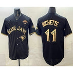 Toronto Blue Jays #11 Bo Bichette Black Gold JEROMEN 2025 American League Champions Limited Stitched Jersey