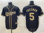 Los Angeles Dodgers #5 Freddie Freeman Black JEROMEN Military Appreciation Game Day Stitched Jersey