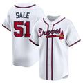 Atlanta Braves #51 Chris Sale White JEROMEN Home Limited Player Jersey