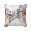Keyword3 Abstract Modern Black And Gold Marble Art Red Pink Pillow 18x18in - Main Image