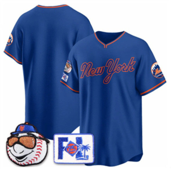 New York Mets Blank Royal JEROMEN 2025 Spring Training Stitched Jersey