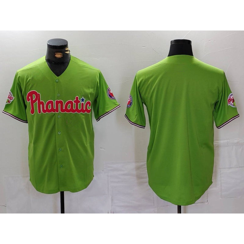 Philadelphia Phillies Blank Green JEROMEN With Patch Stitched Cool Base Jersey