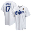 Los Angeles Dodgers #17 Shohei Ohtani White JEROMEN 2024 World Series Cool Base Stitched Jersey