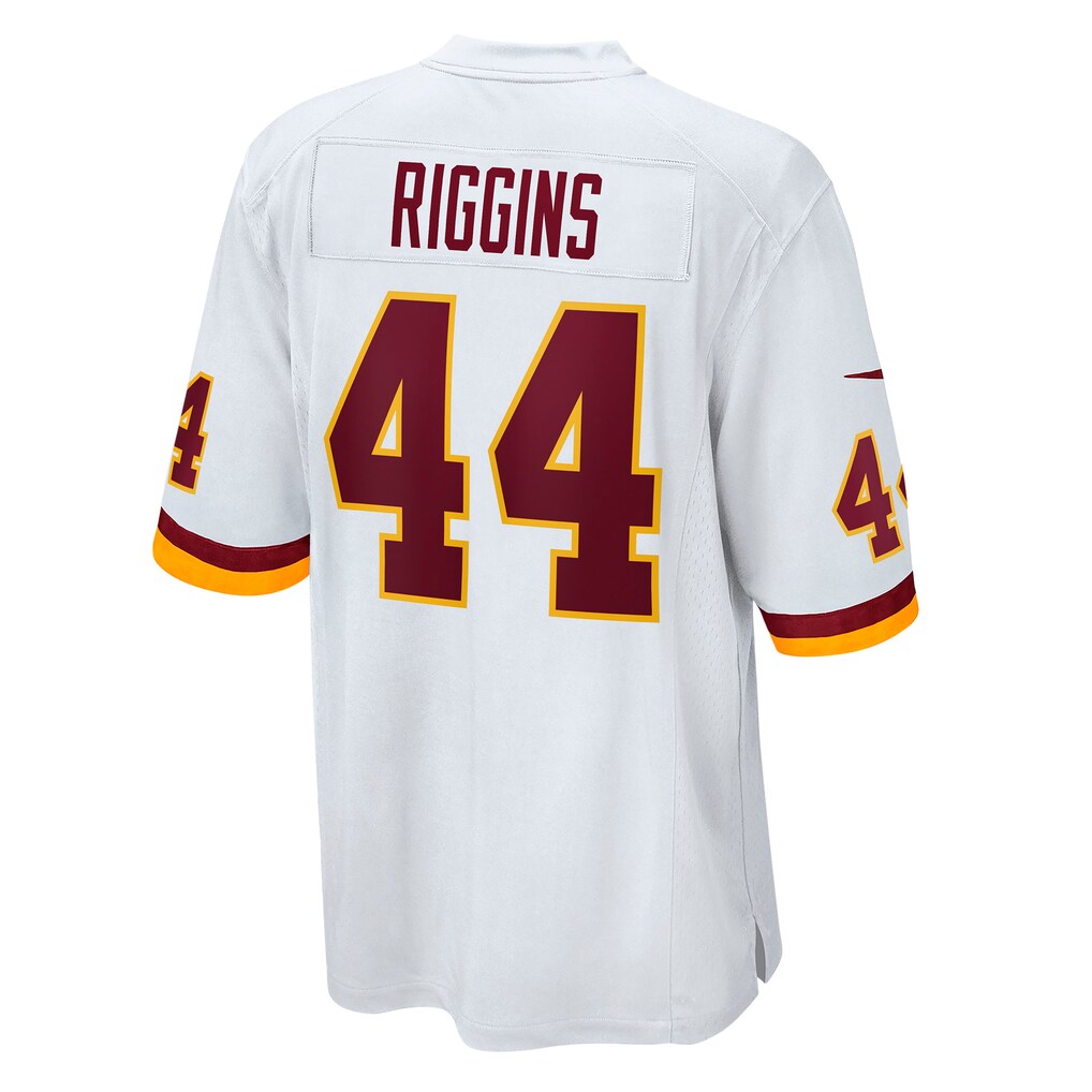 W.Football Team #44 John Riggins White JEROMEN Retired Player Game Jersey