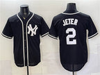 New York Yankees #2 Derek Jeter 2026 Fashion Replica Black JEROMEN Out Stitched Jersey