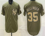 New York Yankees #35 Cody Bellinger Olive JEROMEN 2026 Armed Forces Day Jersey