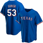 Texas Rangers #53 Adolis Garcia Blue JEROMEN Cool Base Stitched Jersey