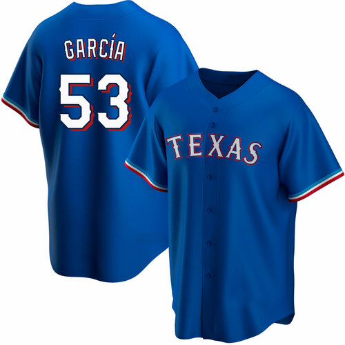 Texas Rangers #53 Adolis Garcia Blue JEROMEN Cool Base Stitched Jersey