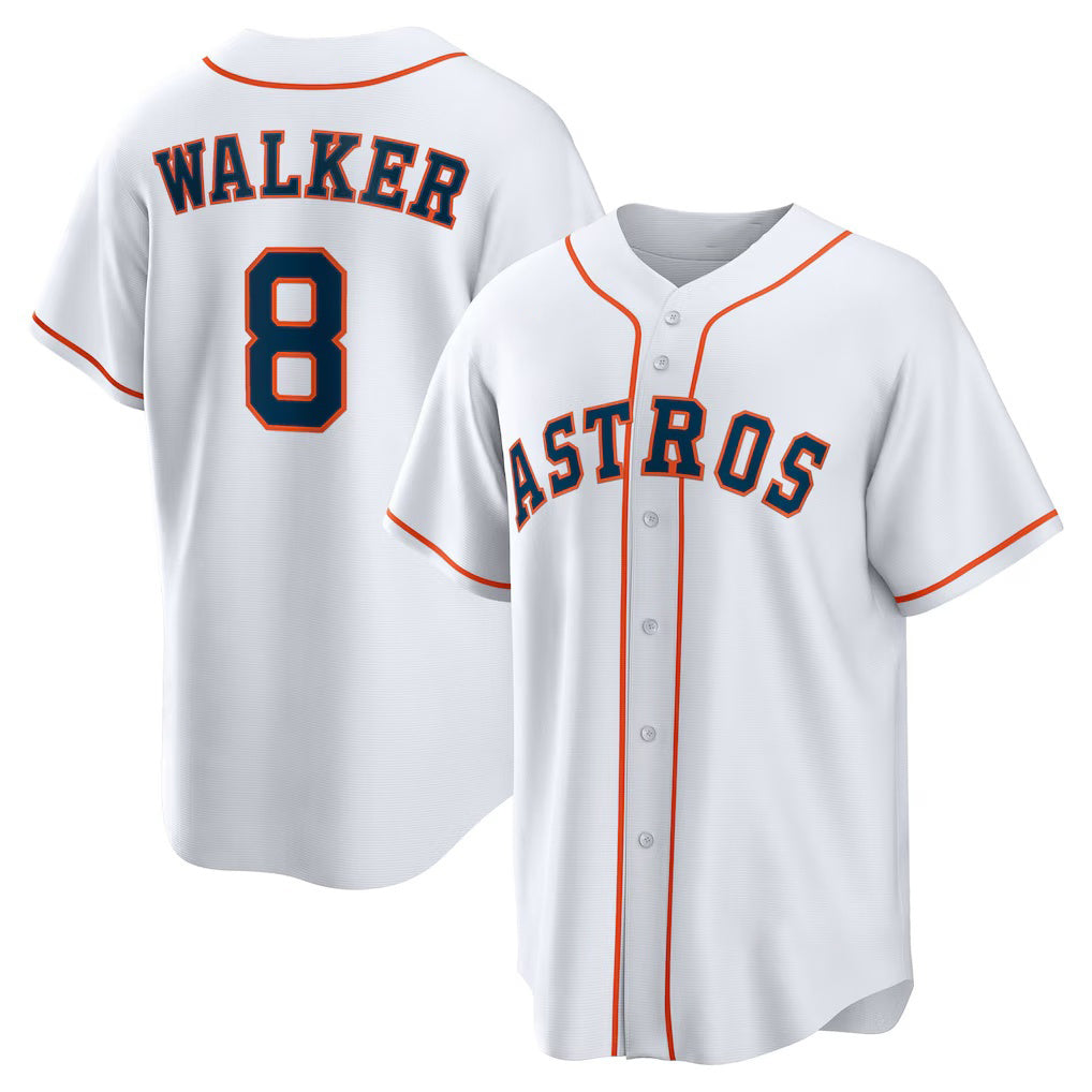 Houston Astros #8 Christian Walker White JEROMEN Home Replica Jersey