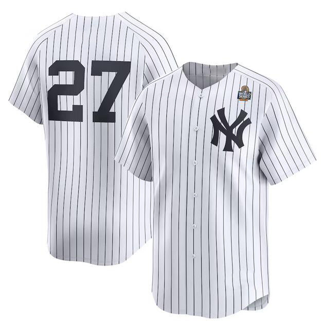 New York Yankees #27 Giancarlo Stanton White JEROMEN 2024 World Series Home Limited Stitched Jersey