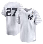 New York Yankees #27 Giancarlo Stanton White JEROMEN 2024 World Series Home Limited Stitched Jersey