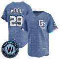 Washington Nationals #29 James Wood Blue JEROMEN 2025 City Connect Limited Stitched Jersey