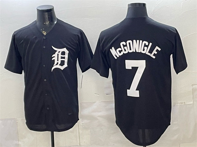 Detroit Tigers #7 Kevin McGonigle Black JEROMEN Limited Stitched Jersey
