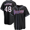 Texas Rangers #48 Jacob Degrom 2026 Black JEROMEN Out Fashion Jersey