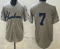 New York Yankees #7 Mickey Mantle Grey JEROMEN Without Name Limited Jersey