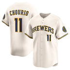 Milwaukee Brewers #11 Jackson Chourio Cream JEROMEN Home Limited Jersey