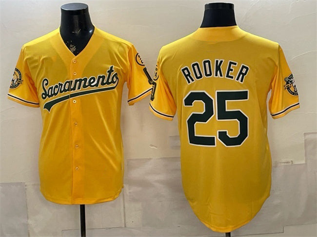 Oakland Athletics #25 Brent Rooker 2026 Yellow JEROMEN Alternate Sacramento Celebrating 125 Years Vapor Limited Stitched Jersey