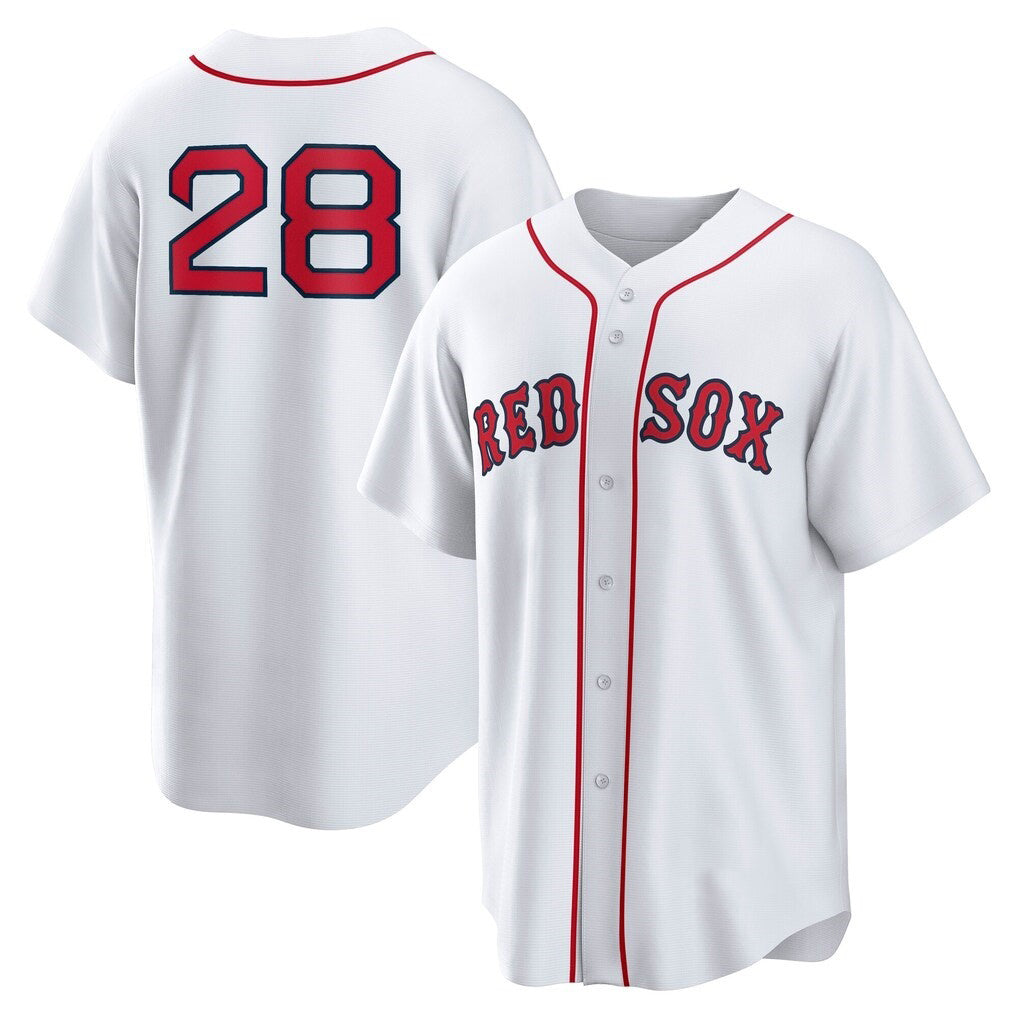 Boston Red Sox #28 Kristian Campbell White JEROMEN Home Replica Jersey