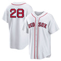 Boston Red Sox #28 Kristian Campbell White JEROMEN Home Replica Jersey