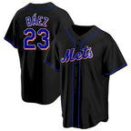 New York Mets #23 Javier Baez Black JEROMEN Replica Jersey