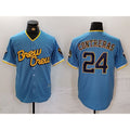 Milwaukee Brewers #24 William Contreras Blue JEROMEN 2022 City Connect Cool Base Stitched Jersey
