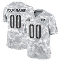 Custom W.Commanders Active Player 2024 F.U.S.E Arctic Camo JEROMEN Salute To Service Limited Stitched Jersey