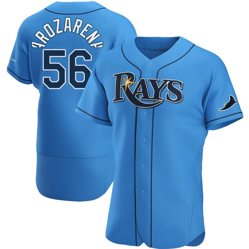 Tampa Bay Rays #56 Randy Arozarena Light Blue JEROMEN Alternate Jersey