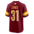 W.Commanders #31 Jonathan Jones Burgundy JEROMEN Team Game Jersey
