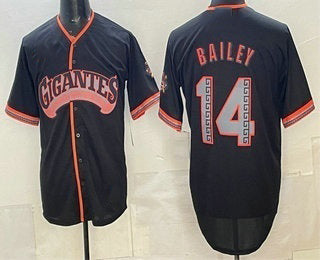 San Francisco Giants #14 Patrick Bailey Black JEROMEN 2026 Alternate Stadium Stitched Jersey
