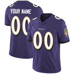 Custom B.Ravens Purple JEROMEN Vapor Untouchable Player Limited Jersey