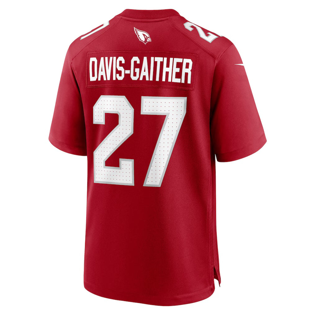 A.Cardinals #27 Akeem Davis-Gaither Cardinal JEROMEN Team Game Jersey