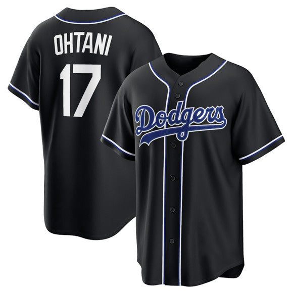Los Angeles Dodgers #17 Shohei Ohtani 2026 Black JEROMEN Out Stitched Jersey
