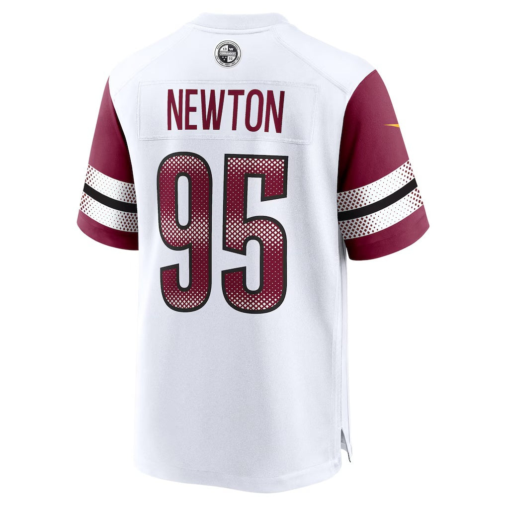 W.Commanders #95 Jer'Zhan Newton White JEROMEN Game Jersey