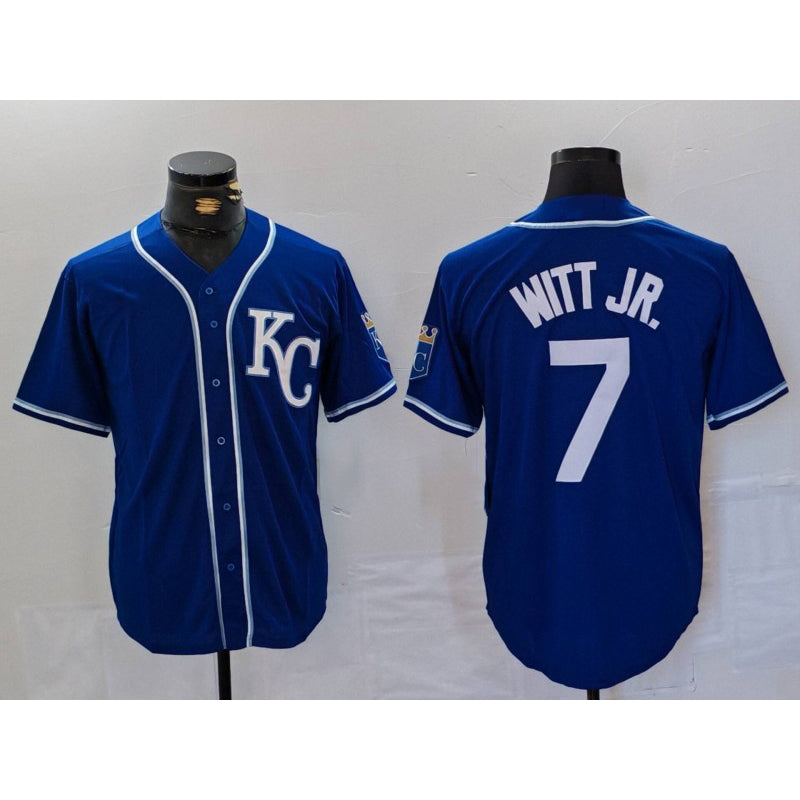 Kansas City Royals #7 Bobby Witt Jr Royal JEROMEN Cool Base Stitched Jersey