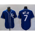 Kansas City Royals #7 Bobby Witt Jr Royal JEROMEN Cool Base Stitched Jersey
