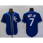 Kansas City Royals #7 Bobby Witt Jr Royal JEROMEN Cool Base Stitched Jersey