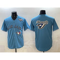 Toronto Blue Jays Team Big Logo Blue JEROMEN 2025 World Series Home Cool Base Stitched Jersey