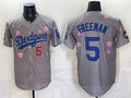 Los Angeles Dodgers #5 Freddie Freeman Grey JEROMEN 2025 Tokyo Series Limited Stitched Jersey