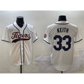 Detroit Tigers #33 Colt Keith White JEROMEN With Patch Cool Base Stitched Jersey