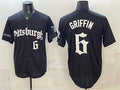 Pittsburgh Pirates #6 Konnor Griffin Black JEROMEN 'Gothic Steel City Edition' Vapor Limited Stitched Jersey