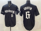 Pittsburgh Pirates #6 Konnor Griffin Black JEROMEN 'Gothic Steel City Edition' Vapor Limited Stitched Jersey