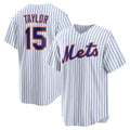New York Mets #15 Tyrone Taylor White JEROMEN Home Replica Jersey