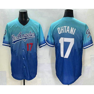 Los Angeles Dodgers #17 Shohei Ohtani Blue JEROMEN 2025 City Connect Limited Stitched Jersey