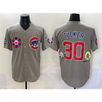 Chicago Cubs #30 Kyle Tucker Gray JEROMEN 2025 Tokyo Series Limited Stitched Jersey